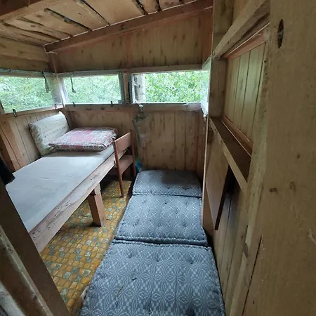 Tree House With Private Meadow In The Middle Of The Forest Campingplatz Bytca